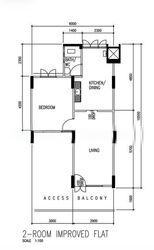 Blk 116 Kebun Baru Heights (Ang Mo Kio), HDB 2 Rooms #527270341